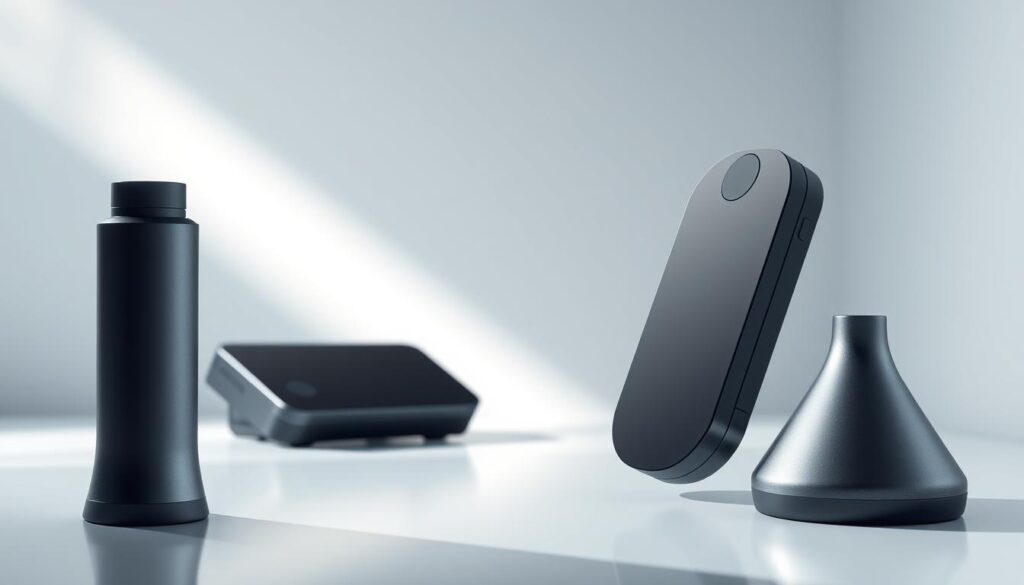 a high-quality, detailed product image optimized for e-commerce, showcasing a sleek, modern product with soft, flattering lighting, captured from multiple angles to highlight its features and design. The image has a clean, minimalist background that allows the product to be the focal point, with a slight depth of field to create a sense of depth and dimensionality. The lighting is soft and diffused, creating subtle shadows and highlights that accentuate the product's textures and materials. The camera angle is slightly elevated, giving a slightly elevated perspective that adds to the sense of sophistication and professionalism. The overall mood is one of elegance, attention to detail, and a focus on the product's quality and desirability.