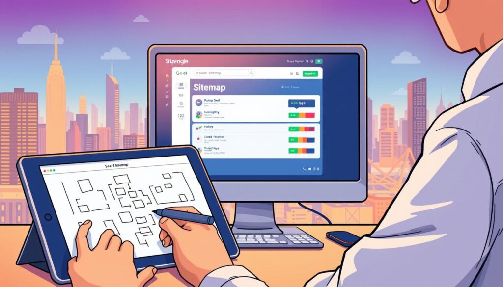 site map creation and submission