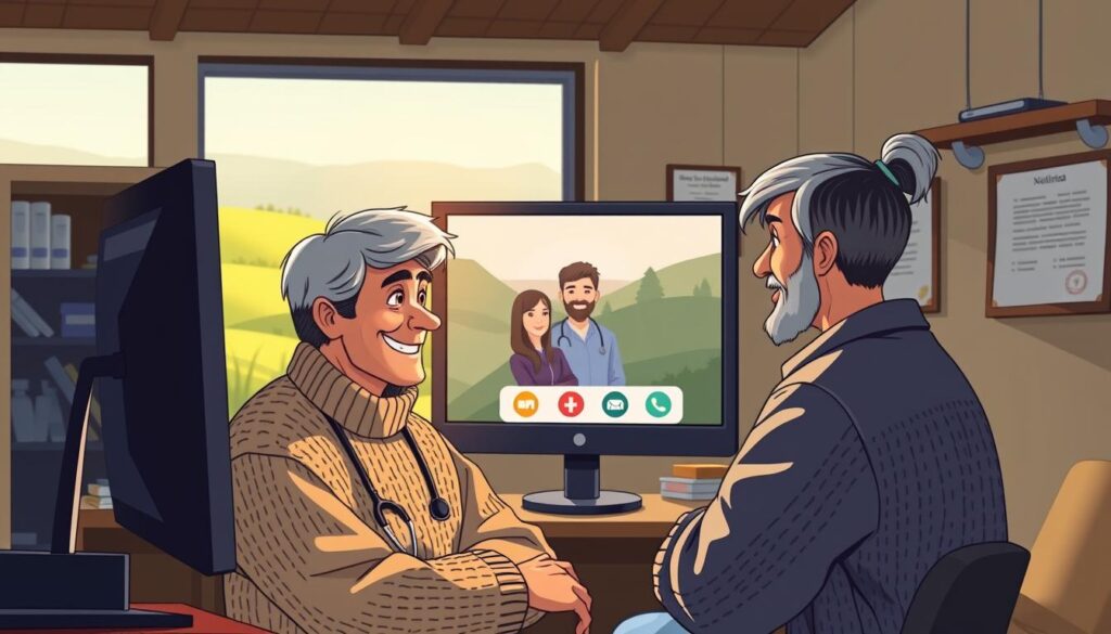 telemedicine for rural mental health support