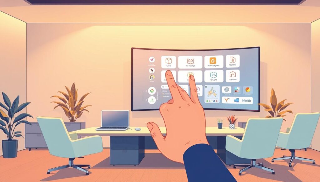 A pristine office workspace with sleek, modern furniture and a large, curved display monitor showcasing various software application icons and integration flows. The scene is bathed in warm, ambient lighting, creating a sense of productivity and efficiency. In the foreground, a hand gestures towards the screen, highlighting the seamless integration of different systems and platforms. The background features a subtle, abstract pattern that adds depth and visual interest to the composition. The overall mood is one of streamlined, technology-driven progress, perfectly capturing the essence of "Build Your Intake Stack: Integrations That Remove Friction". A pristine office workspace with sleek, modern furniture and a large, curved display monitor showcasing various software application icons and integration flows. The scene is bathed in warm, ambient lighting, creating a sense of productivity and efficiency. In the foreground, a hand gestures towards the screen, highlighting the seamless integration of different systems and platforms. The background features a subtle, abstract pattern that adds depth and visual interest to the composition. The overall mood is one of streamlined, technology-driven progress, perfectly capturing the essence of "Build Your Intake Stack: Integrations That Remove Friction".