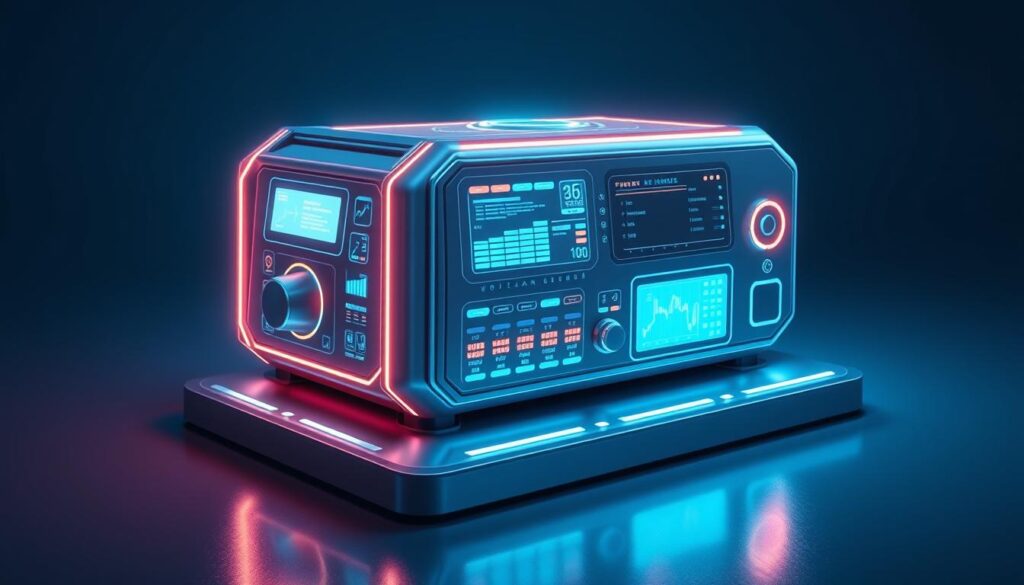 A high-tech plan generator device, glowing with an array of digital displays and control panels. The sleek, futuristic design features clean lines and a minimalist aesthetic. Rendered in a cool, blue-tinted color palette, with subtle holographic elements that add a sense of depth and interactivity. The device is positioned on a reflective, metallic surface, creating an impression of an advanced, AI-powered planning tool. Soft, directional lighting casts dramatic shadows, heightening the sense of technological sophistication. The overall mood is one of innovation, efficiency, and the promise of data-driven decision-making. A high-tech plan generator device, glowing with an array of digital displays and control panels. The sleek, futuristic design features clean lines and a minimalist aesthetic. Rendered in a cool, blue-tinted color palette, with subtle holographic elements that add a sense of depth and interactivity. The device is positioned on a reflective, metallic surface, creating an impression of an advanced, AI-powered planning tool. Soft, directional lighting casts dramatic shadows, heightening the sense of technological sophistication. The overall mood is one of innovation, efficiency, and the promise of data-driven decision-making.