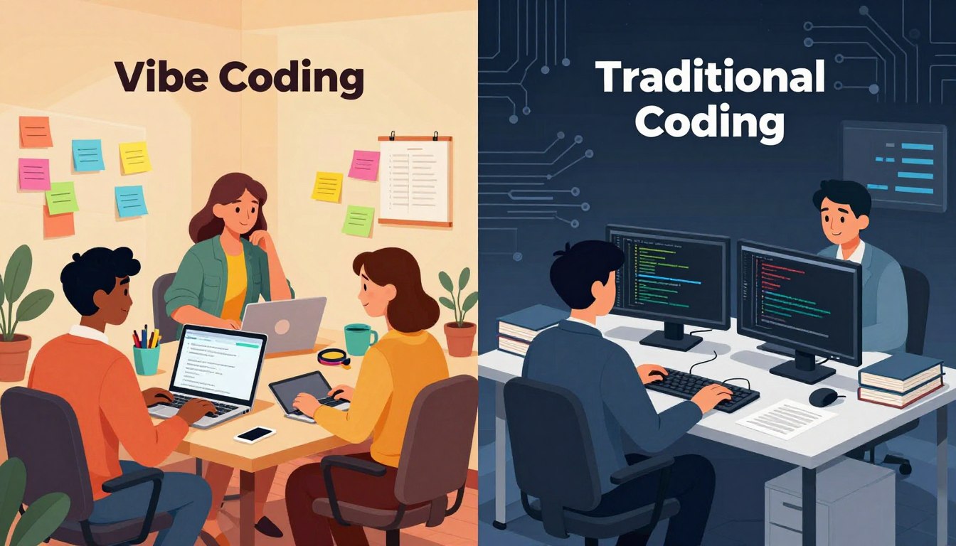Vibe Coding vs Traditional Coding