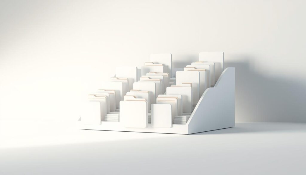 A meticulously organized file browser, its interface gleaming with a sleek, minimalist aesthetic. Nested folders and files float in a softly lit, serene 3D space, inviting the user to explore the digital landscape. Subtle textures and shadows add depth, while a muted color palette evokes a sense of focus and productivity. The overall vibe is one of a well-crafted, responsive toolchain - a digital environment designed to streamline the creative process and spark imagination.