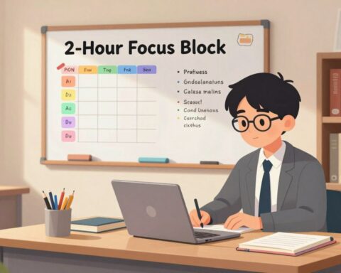 The “2-Hour Focus Block” Method for High School and College