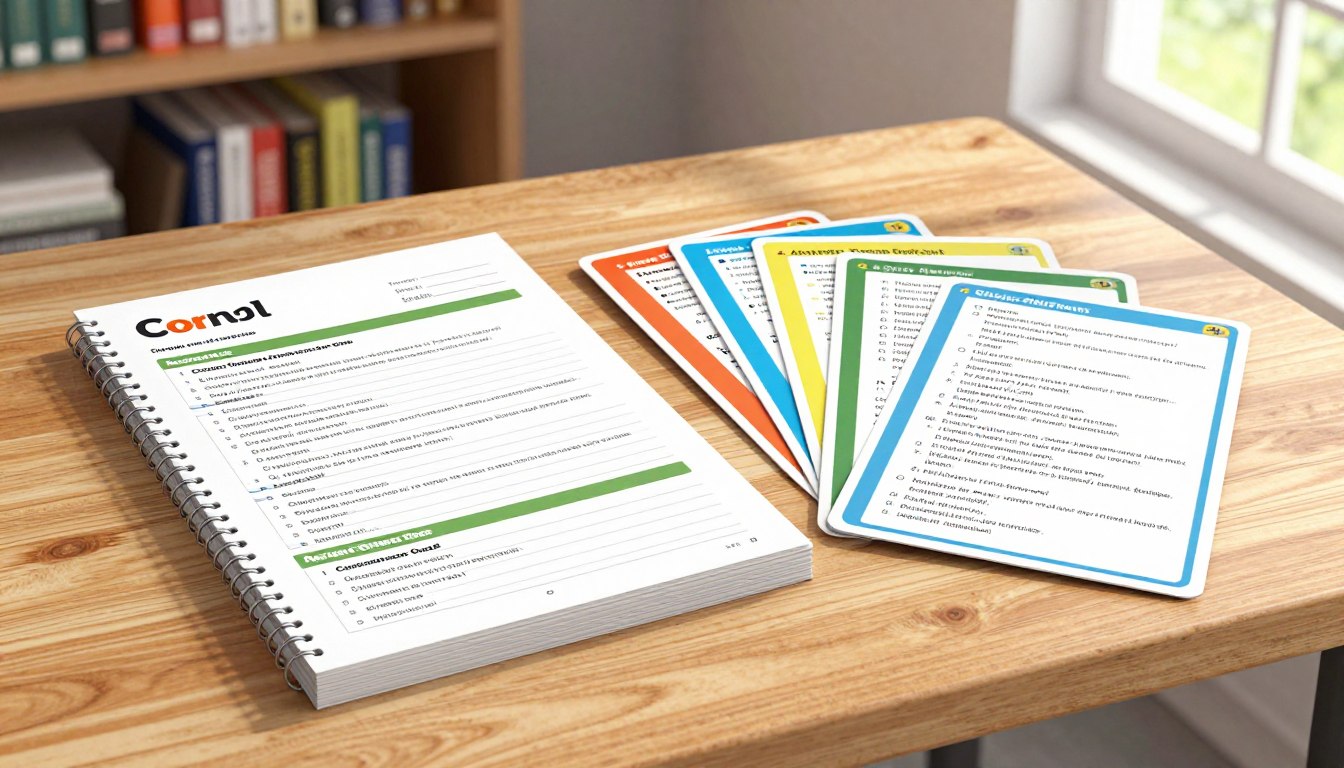 The Note-Taking Stack: Cornell Notes + Review Cards + Quick Quizzes