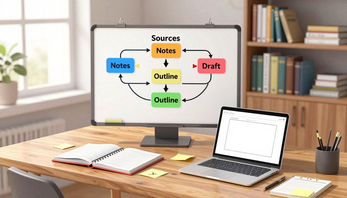 The Research Workflow: Sources → Notes → Outline → Draft