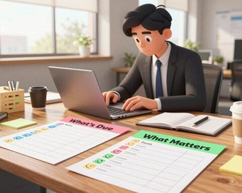 The “Two Lists” Method: What’s Due vs What Matters