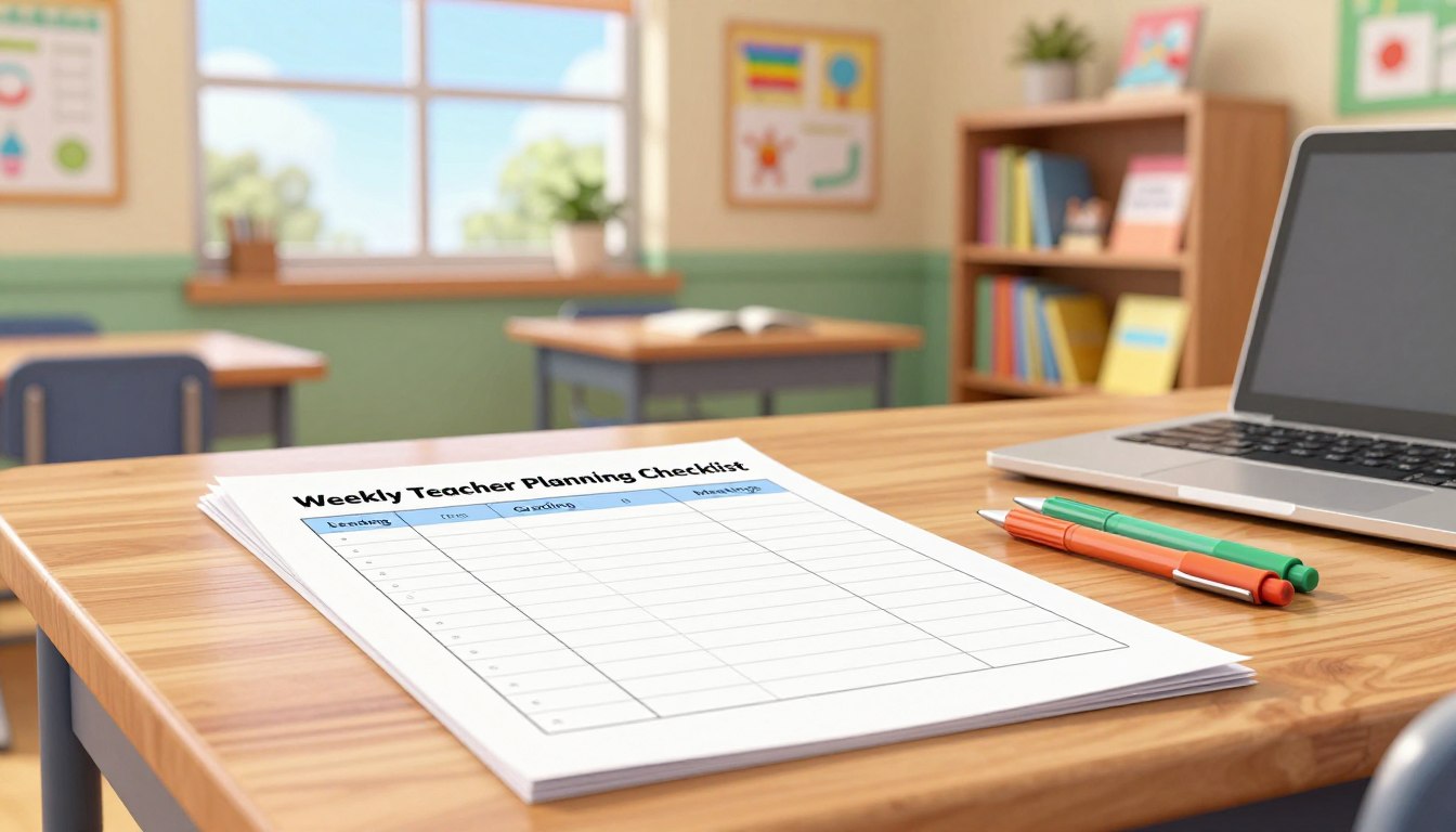 A Weekly Teacher Planning Checklist (Copy/Paste Ready)