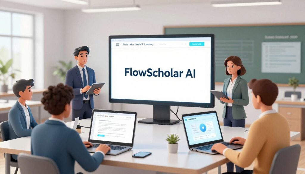 An image representing FlowScholar AI's adaptive learning technology