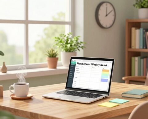 FlowScholar Weekly Reset: The Sunday System That Saves Your Week