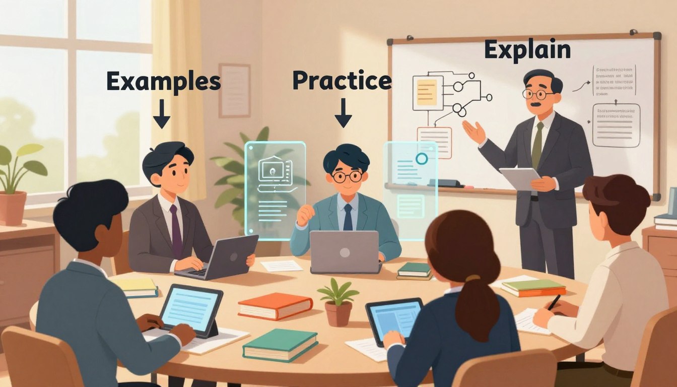 The Best Way to Learn Concepts: Examples → Practice → Explain