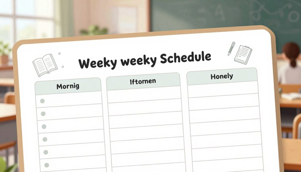 The Best Weekly Template for Busy Students