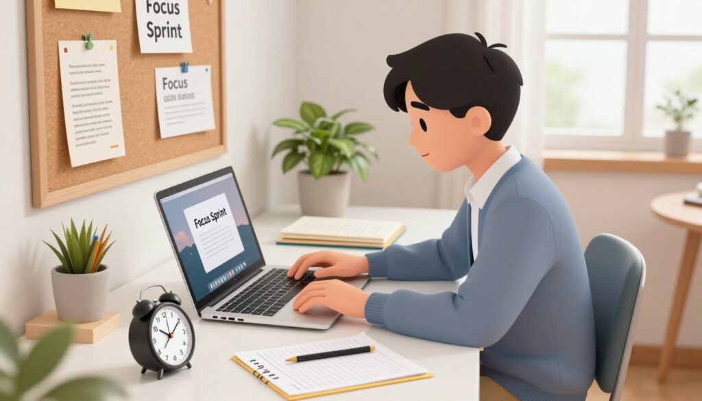 The “Focus Sprint” Strategy for Students Who Get Distracted