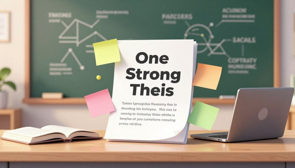 The “One Strong Thesis” Rule That Fixes Most Essays
