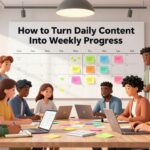 How to Turn Daily Content Into Weekly Progress
