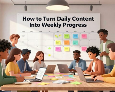 How to Turn Daily Content Into Weekly Progress