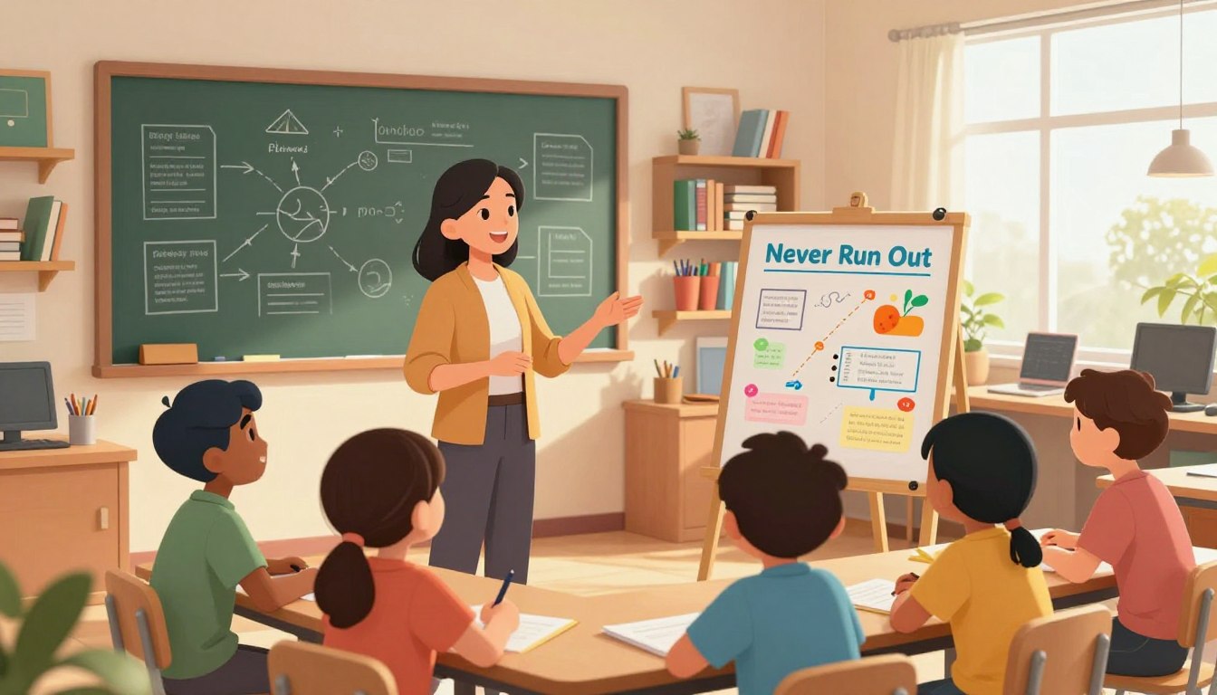 The “Never Run Out” Content System for Teachers and Students