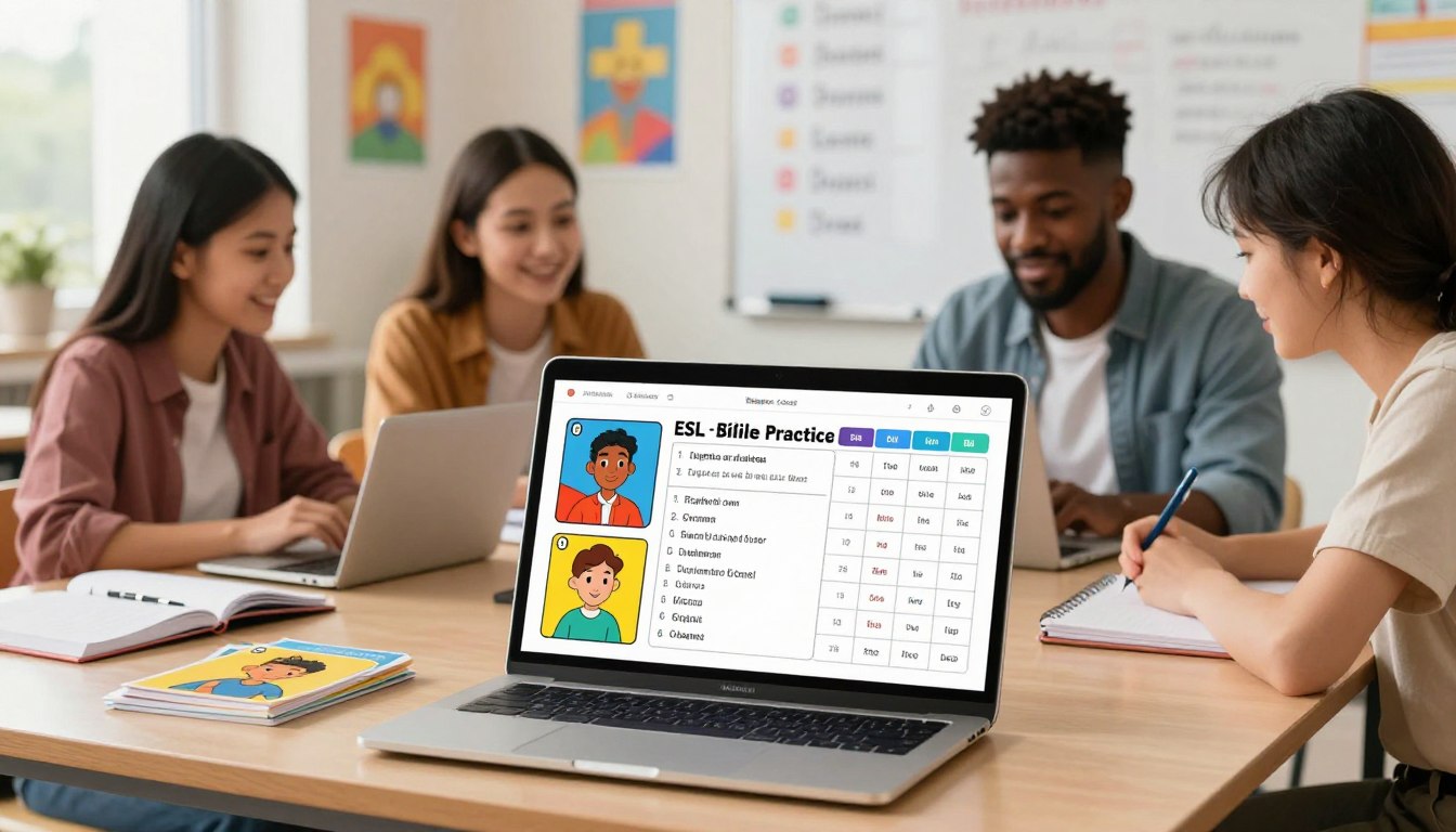 ESL and bilingual practice generator
