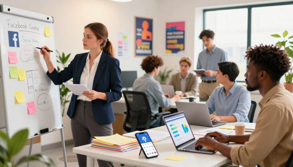 create local business Facebook content