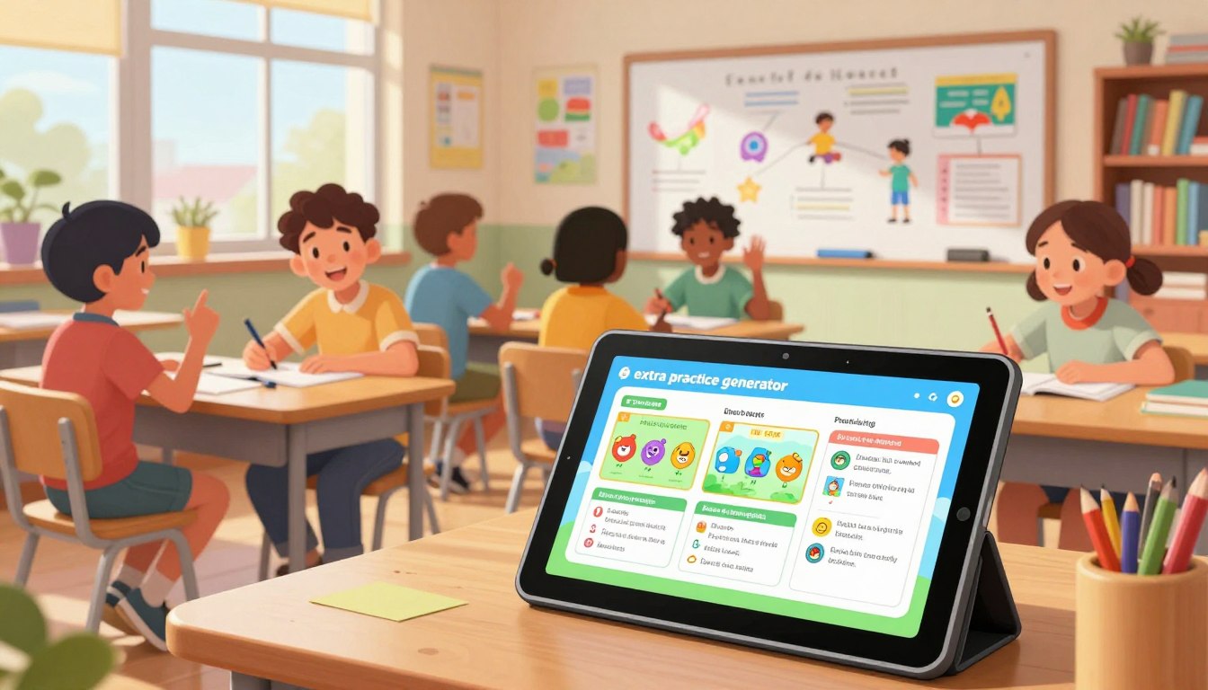 extra practice generator for classroom learning