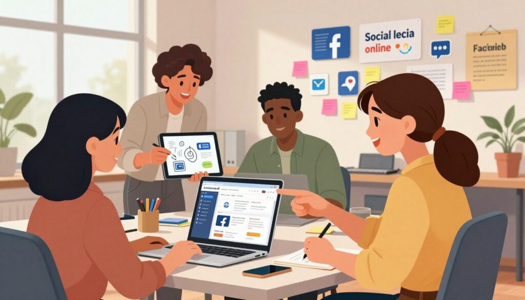 stay active on Facebook