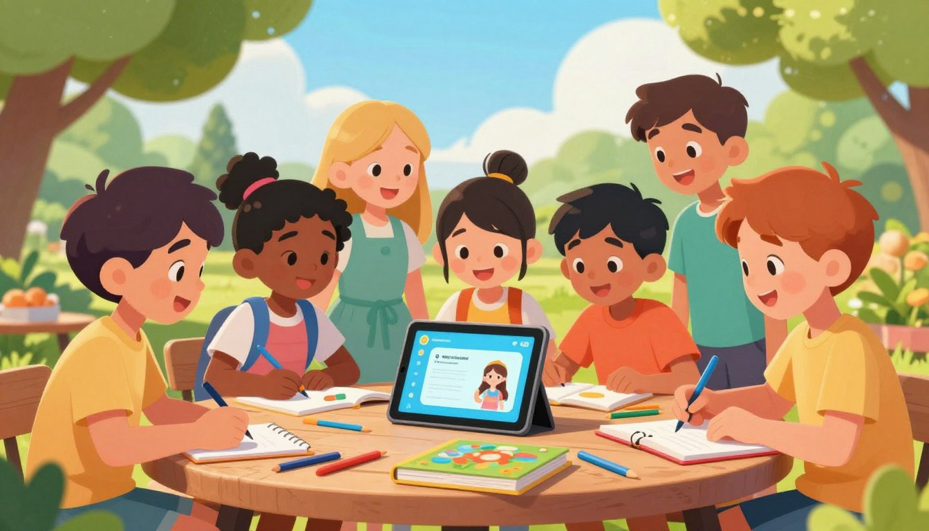 summer learning activities for kids with AI