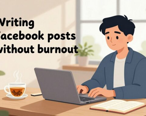 write Facebook posts without burnout