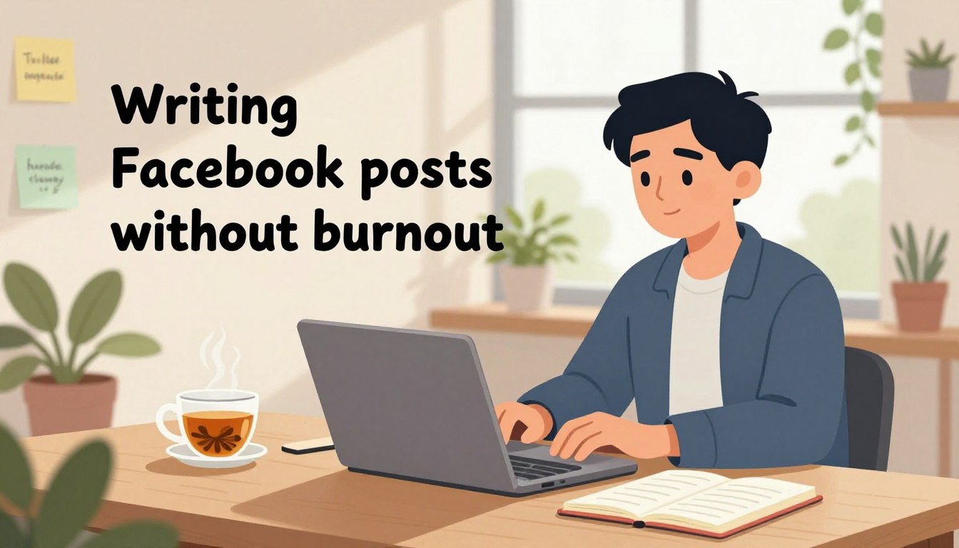 write Facebook posts without burnout