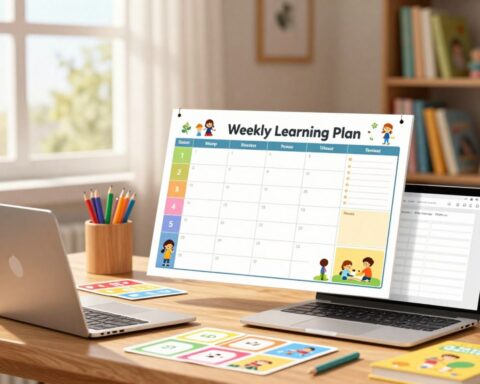 homeschool weekly learning plan tool