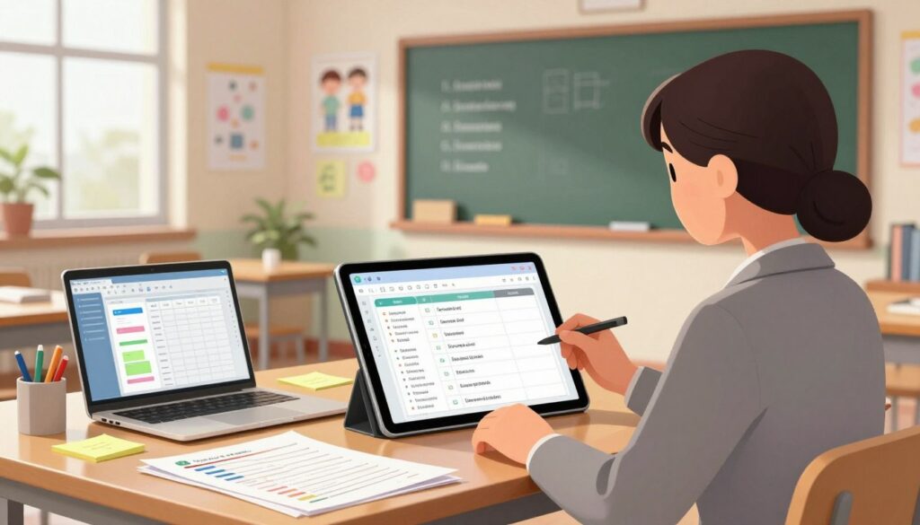 teacher workflow planning tool